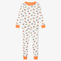 Kissy Kissy-White Pima Cotton Hello Hallo Pyjamas | Childrensalon Outlet