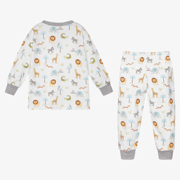 Kissy Kissy-White Pima Cotton Joy Pyjamas | Childrensalon Outlet