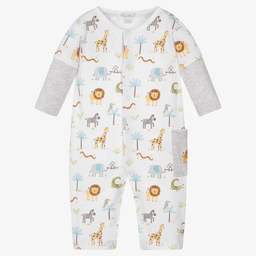 Kissy Kissy-White Pima Cotton Joy Romper | Childrensalon Outlet