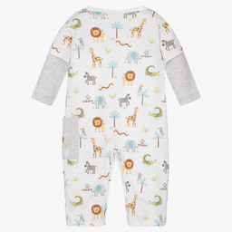 Kissy Kissy-White Pima Cotton Joy Romper | Childrensalon Outlet