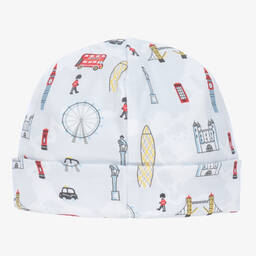 Kissy Kissy-قبعة قطن بيما جيرسي لون أبيض للأطفال | Childrensalon Outlet