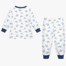 Kissy Kissy-White Pima Cotton Pyjamas | Childrensalon Outlet