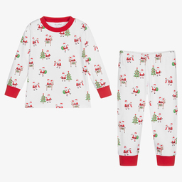 Kissy Kissy-White Pima Cotton Pyjamas | Childrensalon Outlet