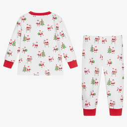 Kissy Kissy-White Pima Cotton Pyjamas | Childrensalon Outlet
