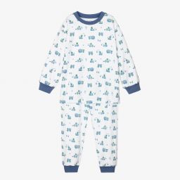 Kissy Kissy-White Pima Digger Pyjamas | Childrensalon Outlet