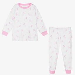 Kissy Kissy-White Pima Pixie Pyjamas | Childrensalon Outlet