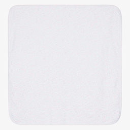 Kissy Kissy-White Pixie Cotton Blanket (72cm) | Childrensalon Outlet
