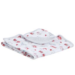 Kissy Kissy-White Police Blanket (74cm) | Childrensalon Outlet