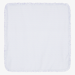 Kissy Kissy-White Rosebuds Blanket (70cm) | Childrensalon Outlet