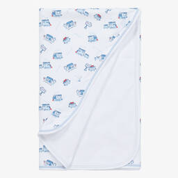 Kissy Kissy-White Steam Blanket (74cm) | Childrensalon Outlet