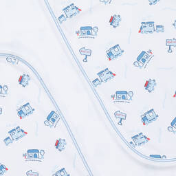 Kissy Kissy-White Steam Blanket (74cm) | Childrensalon Outlet