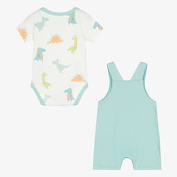 Kissy Love-طقم دانغريز قطن بيما لون أزرق للمواليد | Childrensalon Outlet