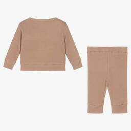 Kissy Love-Коричневый топ и штанишки из хлопка пима | Childrensalon Outlet