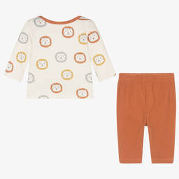 Kissy Love-Топ со львятами и оранжевые брюки | Childrensalon Outlet