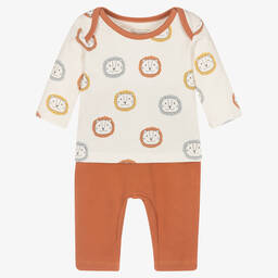 Kissy Love-Топ со львятами и оранжевые брюки | Childrensalon Outlet