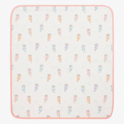Kissy Love-Baby Girls Ivory Seahorse Party Blanket (73cm) | Childrensalon Outlet