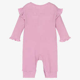 Kissy Love-Baby Girls Purple Pima Cotton Romper | Childrensalon Outlet