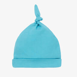 Kissy Love-Blue Whale Antics Pima Cotton Layette Hat | Childrensalon Outlet