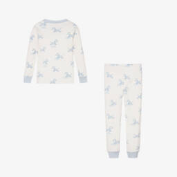 Kissy Love-Boys Ivory & Blue Zebra Nightwear | Childrensalon Outlet