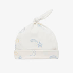 Kissy Love-Boys Ivory Celestial Cotton Hat | Childrensalon Outlet