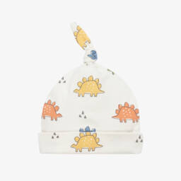 Kissy Love-Boys Ivory Dino Knot Hat | Childrensalon Outlet