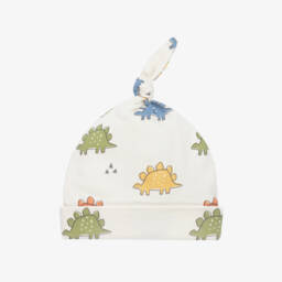 Kissy Love-Boys Ivory Dino Knot Hat | Childrensalon Outlet