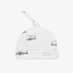 Kissy Love-Boys Ivory Helicopter Cotton Hat | Childrensalon Outlet
