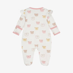 Kissy Love-أفرول بيبي غرو Bear Talk قطن لون عاجي للمولودات | Childrensalon Outlet