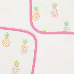 Kissy Love-Girls Ivory Fancy Pineapples Blanket (73cm) | Childrensalon Outlet