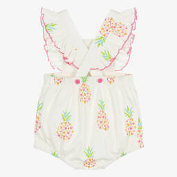 Kissy Love-Girls Ivory Fancy Pineapples Shortie | Childrensalon Outlet