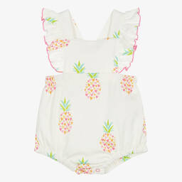 Kissy Love-Girls Ivory Fancy Pineapples Shortie | Childrensalon Outlet