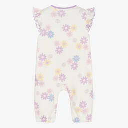 Kissy Love-Кремово-фиолетовый ромпер для девочек | Childrensalon Outlet