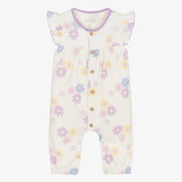 Kissy Love-Кремово-фиолетовый ромпер для девочек | Childrensalon Outlet