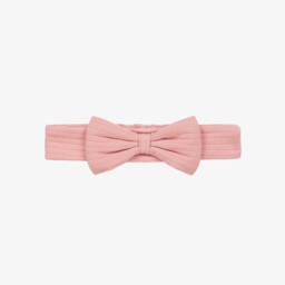 Kissy Love-Girls Soft Pink Bow Hairband | Childrensalon Outlet