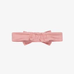 Kissy Love-Girls Soft Pink Bow Hairband | Childrensalon Outlet