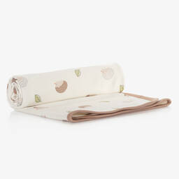 كيسي لاف-بطانية قطن بيما لون عاجي للأطفال (71 سم) | Childrensalon Outlet