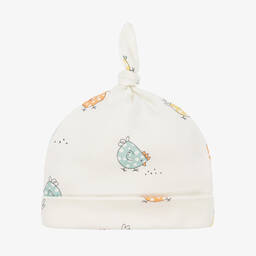 Kissy Love-Кремовая шапочка из хлопка пима для малышей | Childrensalon Outlet