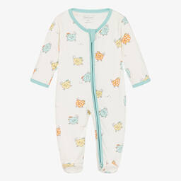 Kissy Love-Ivory Pima Cotton Dotty Chicks Babygrow | Childrensalon Outlet