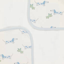 Kissy Love-Ivory Puppy Fun Baby Blanket (73cm) | Childrensalon Outlet