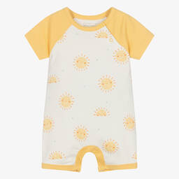 Kissy Love-Кремово-желтый хлопковый песочник | Childrensalon Outlet