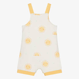 كيسي لاف-دانغريز قطن بيما لون عاجي وأصفر للأطفال | Childrensalon Outlet