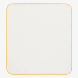 كيسي لاف-بطانية قطن بيما لون عاجي وأصفر للأطفال (73 سم) | Childrensalon Outlet