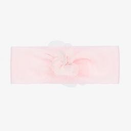 La Perla-Girls Pink Cotton Headband | Childrensalon Outlet