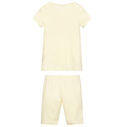 لا بيرلا-بيجاما مودال جيرسي لون أصفر للبنات | Childrensalon Outlet