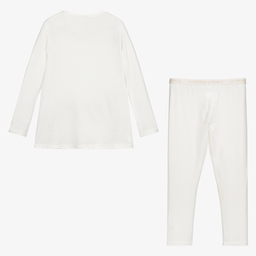 لا بيرلا-بيجاما مودال جيرسي لون عاجي للبنات | Childrensalon Outlet