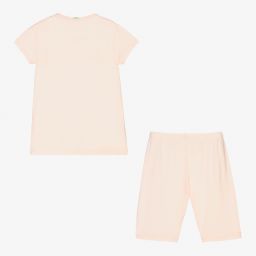 La Perla-Короткая розовая пижама из хлопка | Childrensalon Outlet