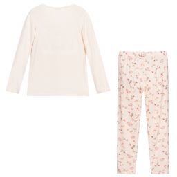 La Perla-Розовая пижама из модала с цветочным рисунком | Childrensalon Outlet