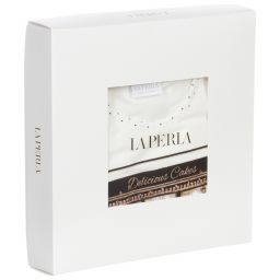 لا بيرلا-بيجاما مودال جيرسي لون أبيض وأسود للبنات | Childrensalon Outlet