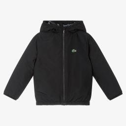 Lacoste Sport-Boys Black Padded Jacket | Childrensalon Outlet