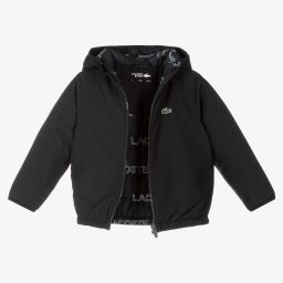 Lacoste Sport-Boys Black Padded Jacket | Childrensalon Outlet